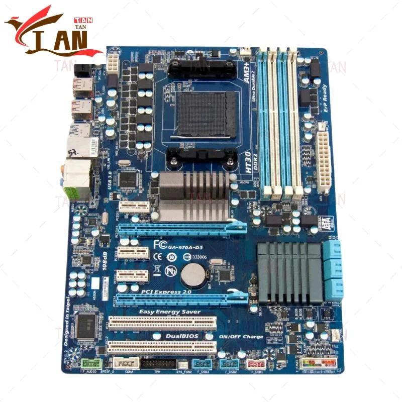 Used Good For Gigabyte GA-970A-D3 AM3+ Mainboard 970 DDR3 PCIe Full Functional Tested Before Shipmen