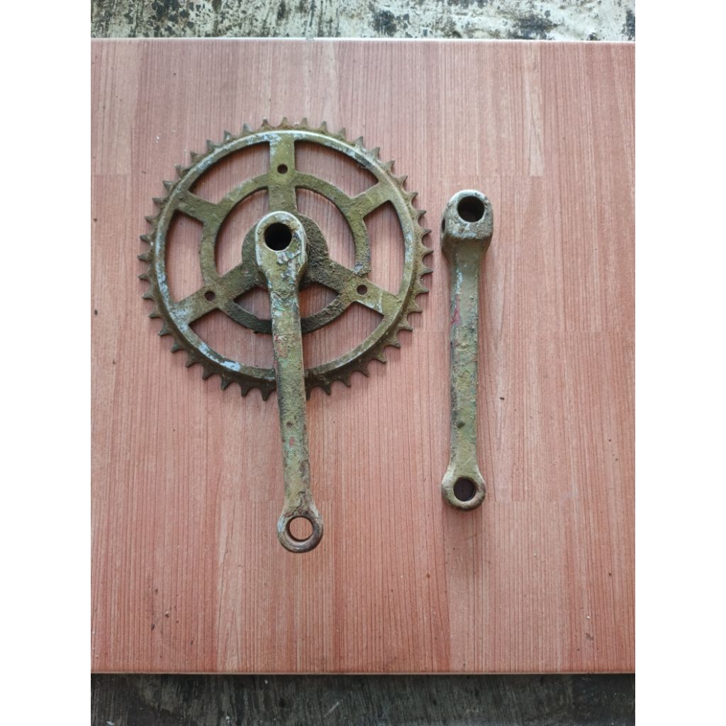 crankset sepeda mini model pantek antiq second