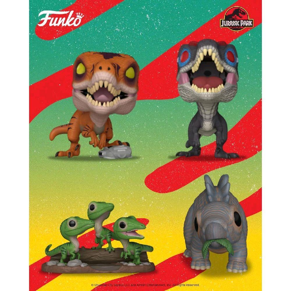 Funko Pop Jurassic Park Alpha Tiger Raptor Baby Stegosaurus Compsognathus