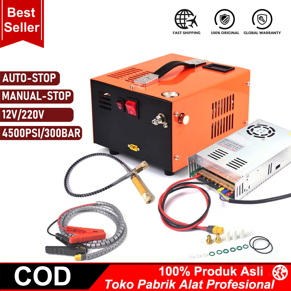 COOFARI 4500Psi 300Bar PCP Kompresor Udara Kompresor Elektrik PCP Tekanan Tinggi Kompresor Portabel