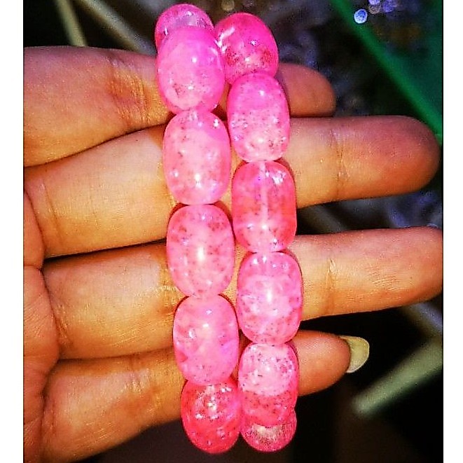 PROMO Gelang Batu Pinkish Ruby Siyem Catam Pecah Seribu Top Colour