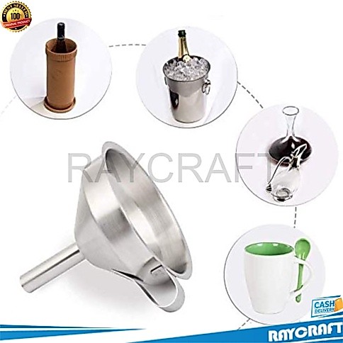 Corong Multifungsi Funnel Stainless Steel 11 CM Stainless Steel Funnel, 11cm 304 Stainless Steel Kit