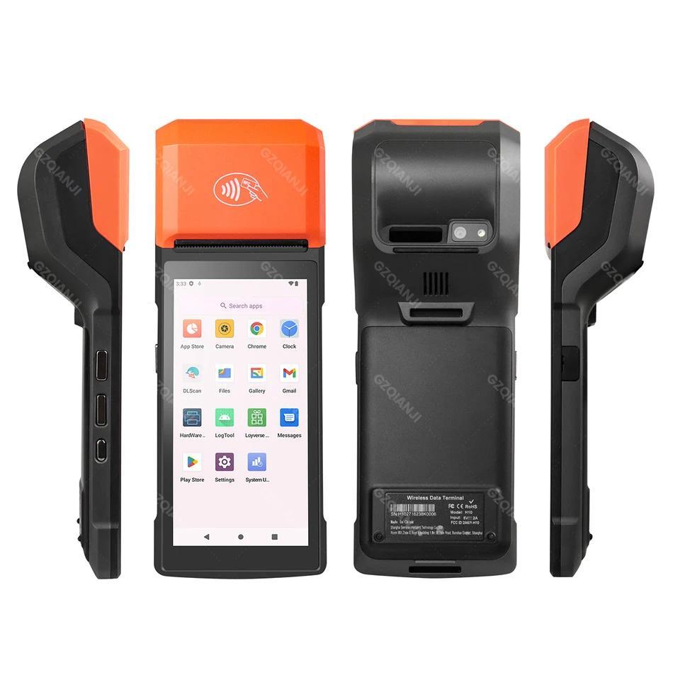 Android 14/13/11 3G 4G Handheld POS Terminal With 58mm Thermal Printer 1D 2D Scanner NFC Reader RAM3