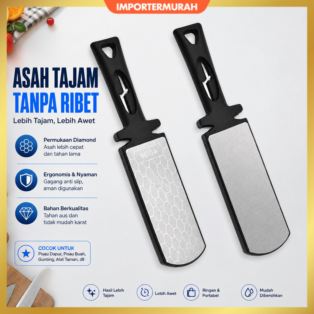 Pengasah Pisau 5in1 Double Side Diamond Sharpening Knife - B216L