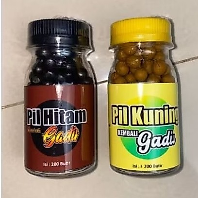 pil hitam & pil kuning