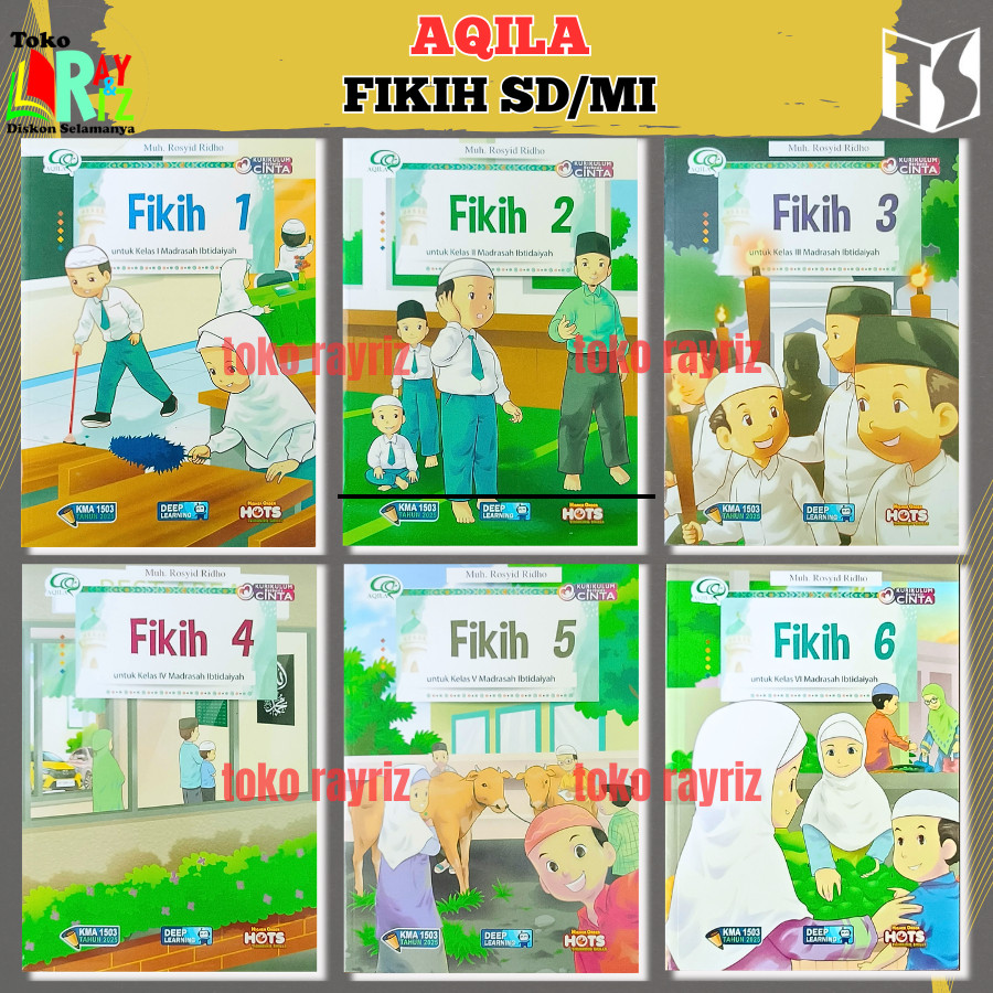 [ TIGA SERANGKAI ] Buku Fikih Kelas 1 2 3 4 5 6 Deep Learning SD / Fikih SD / KBC / Aqila