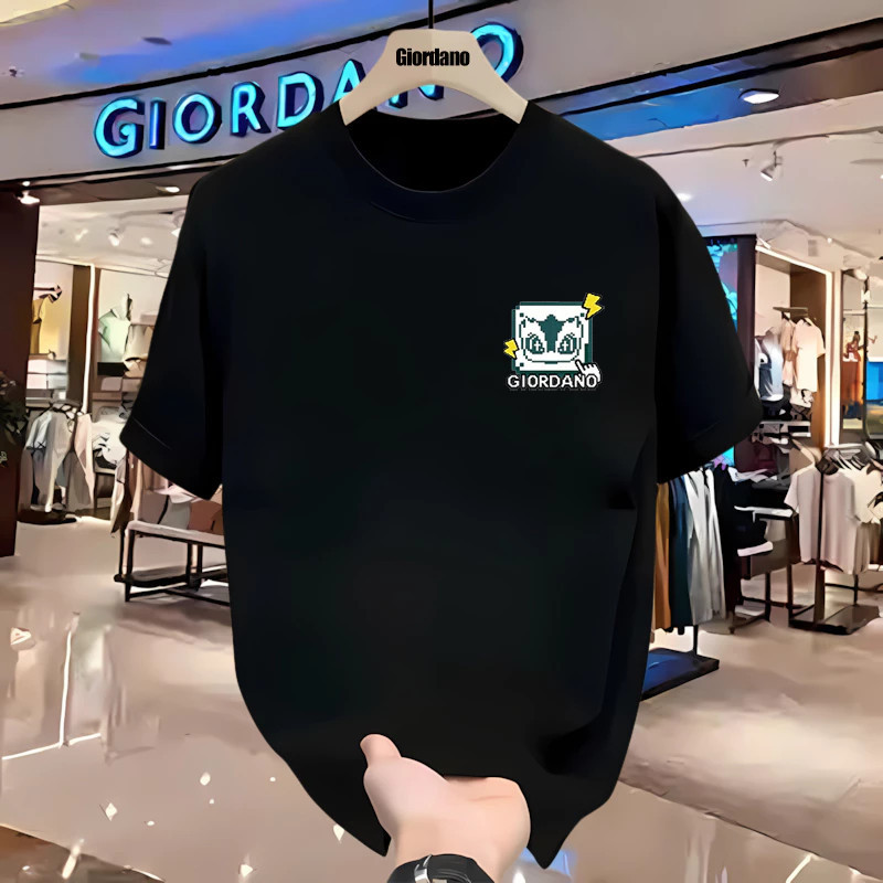 [Combed 24S Katun 100%] Giordan-o Kaos Pria Wanita  Baju Kaos Distro Outlets Offical T-shirt  Basic 