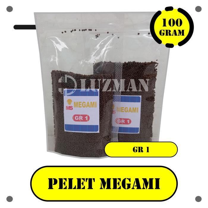 Pelet MEGAMI GR - 100 Gram Pelet Ikan Kerapu Ikan Laut Ikan Predator - GR1