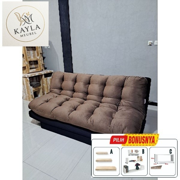 PROMO Sofa Bed / Sofabed Lipat Silicon / Sofa 3 Seater / Sofa Santai Minimalis  Kuningan Majalengka 