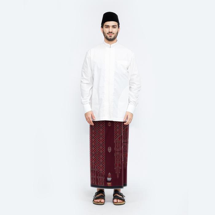 Sarung BHS Excellent Super Gold Motif E58 JGQ SJ Merah Hati - Merah