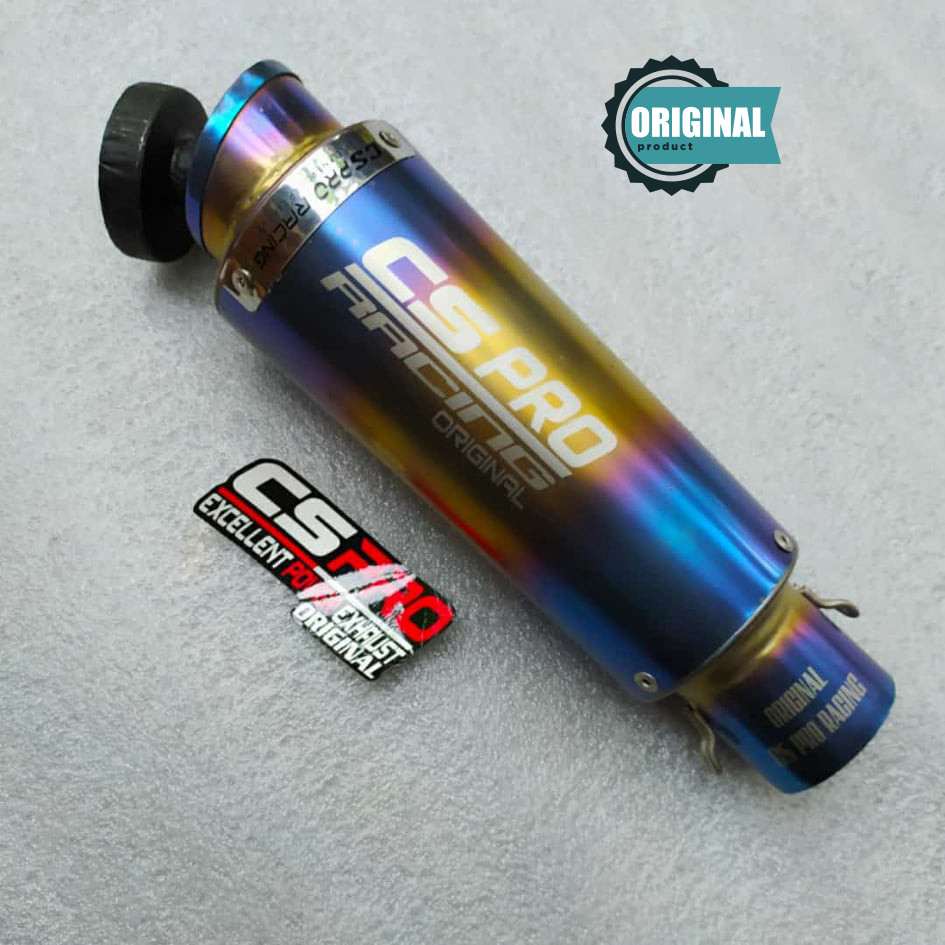 knalpot racing original CS PRO slincer only inlet 50mm universal not proliner tr1 original