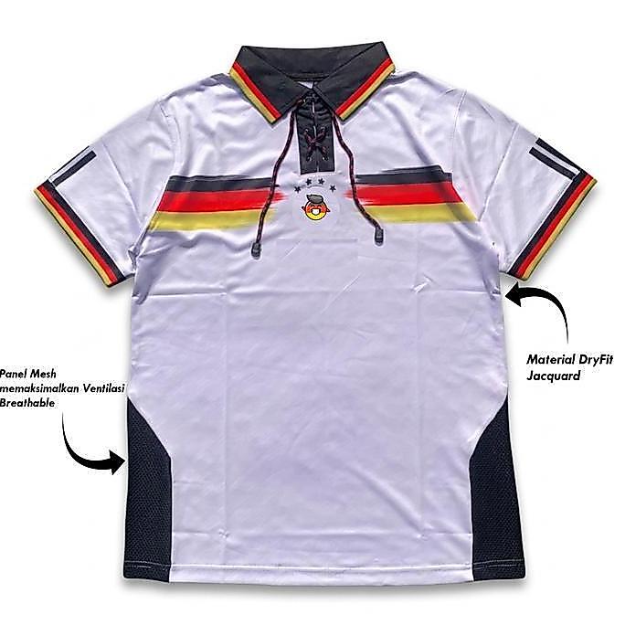 CORELA Jersey Fanstasy Casual Vintage Retro Jerman Germany material Jacquard 160 gsm