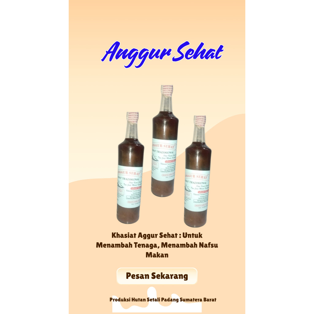 

Anggur Sehat Obat Tradisional Herbal Tambah Stamina, Kuat Sehat 1 Botol