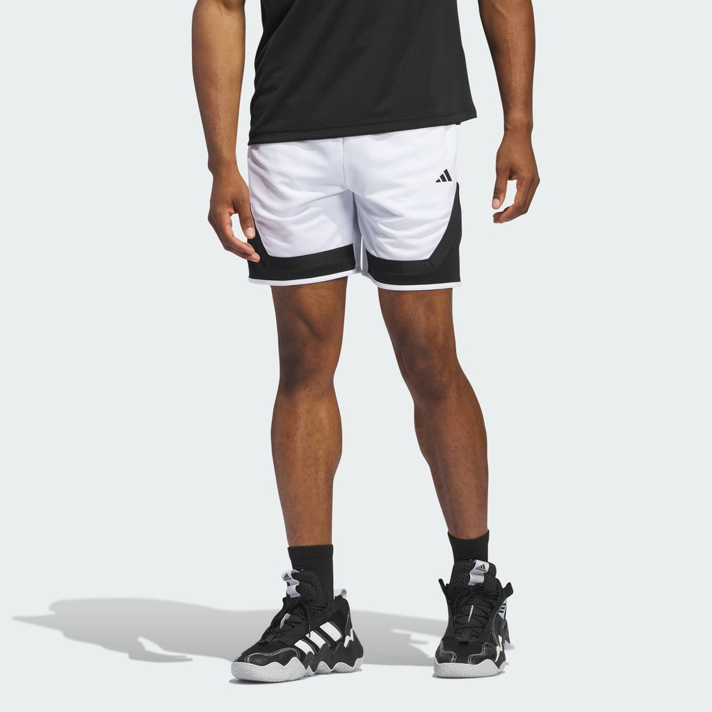 adidas Basketball adidas Pro Block Shorts Men White IX1849