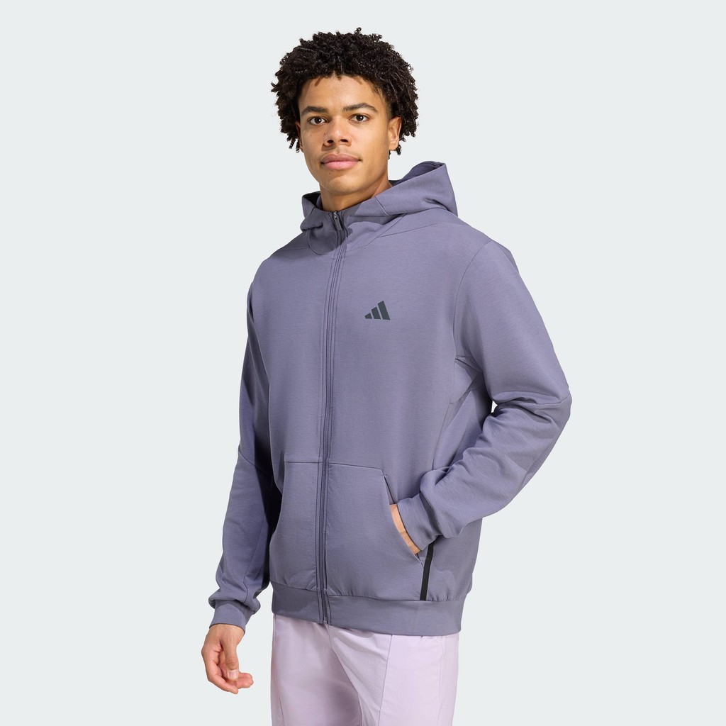adidas Gym & Training Designed for Training Full-Zip Track Jacket Men Purple JX0693