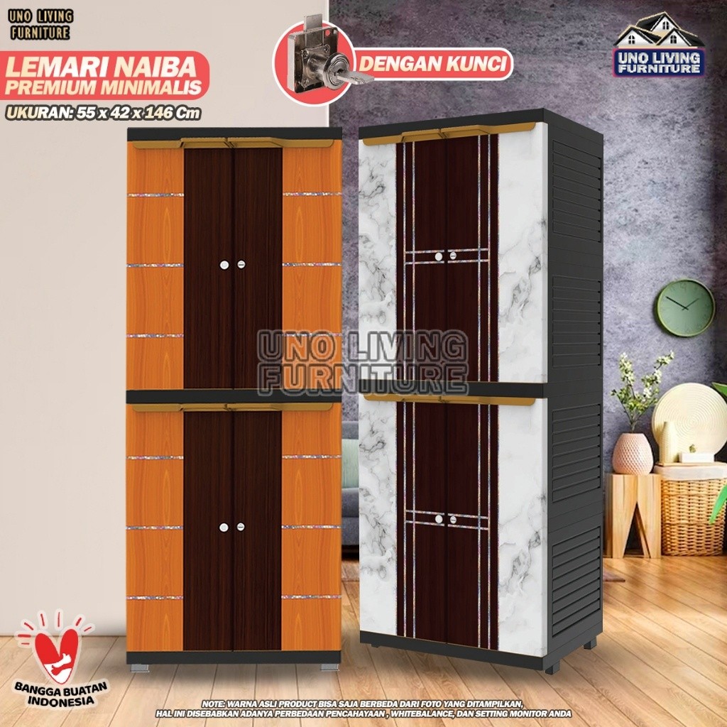 Promo LEMARI PAKAIAN PLASTIK NAIBA LEMARI PLASTIK 4 SUSUN NAIBA FIT 9104 LEMARI JUMBO LEMARI PAKAIAN