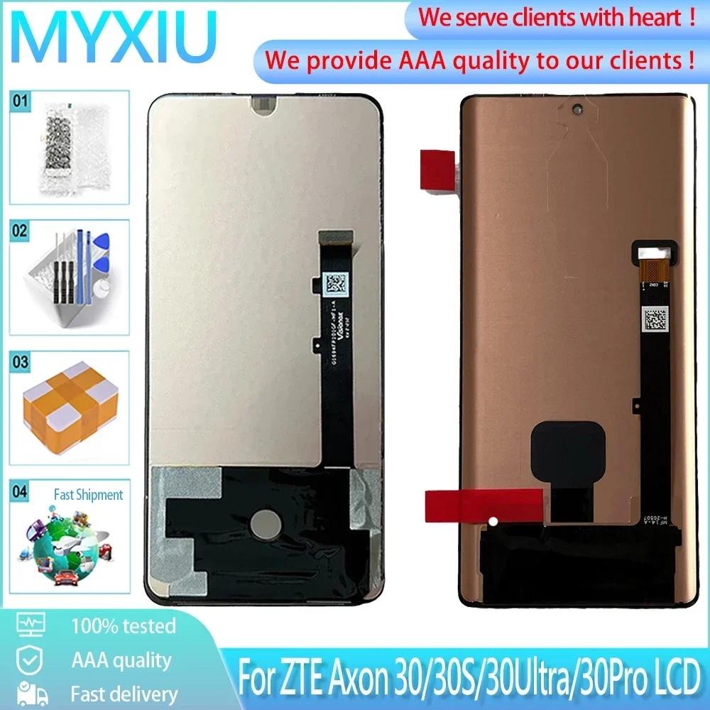 AMOLED For ZTE Axon 30 30s 30Pro LCD splay Screen With Touch Panel gitizer Assembly Replacement For 