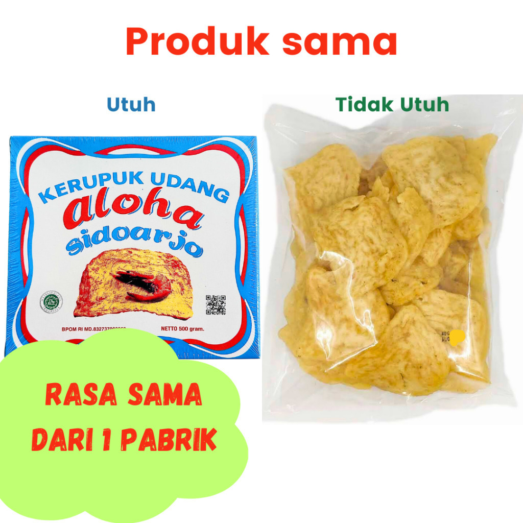 

ALOHA Kerupuk Udang Rempelan Sisa Produk 500g