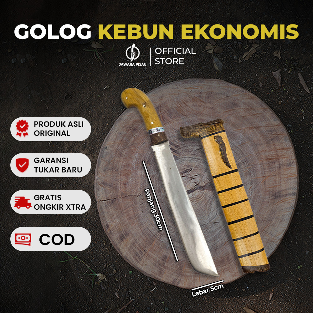 Jawara Pisau - Golok Kebun Ekonomis Baja Multifungsi Khas Ciwidey