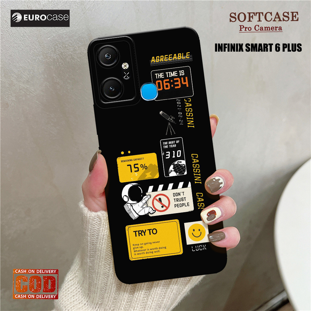 Casing Hp Infinix Smart 6 Plus - Fashion Case Nasa - Soft Case Hp Infinix Smart 6 Plus - Kesing Hp I