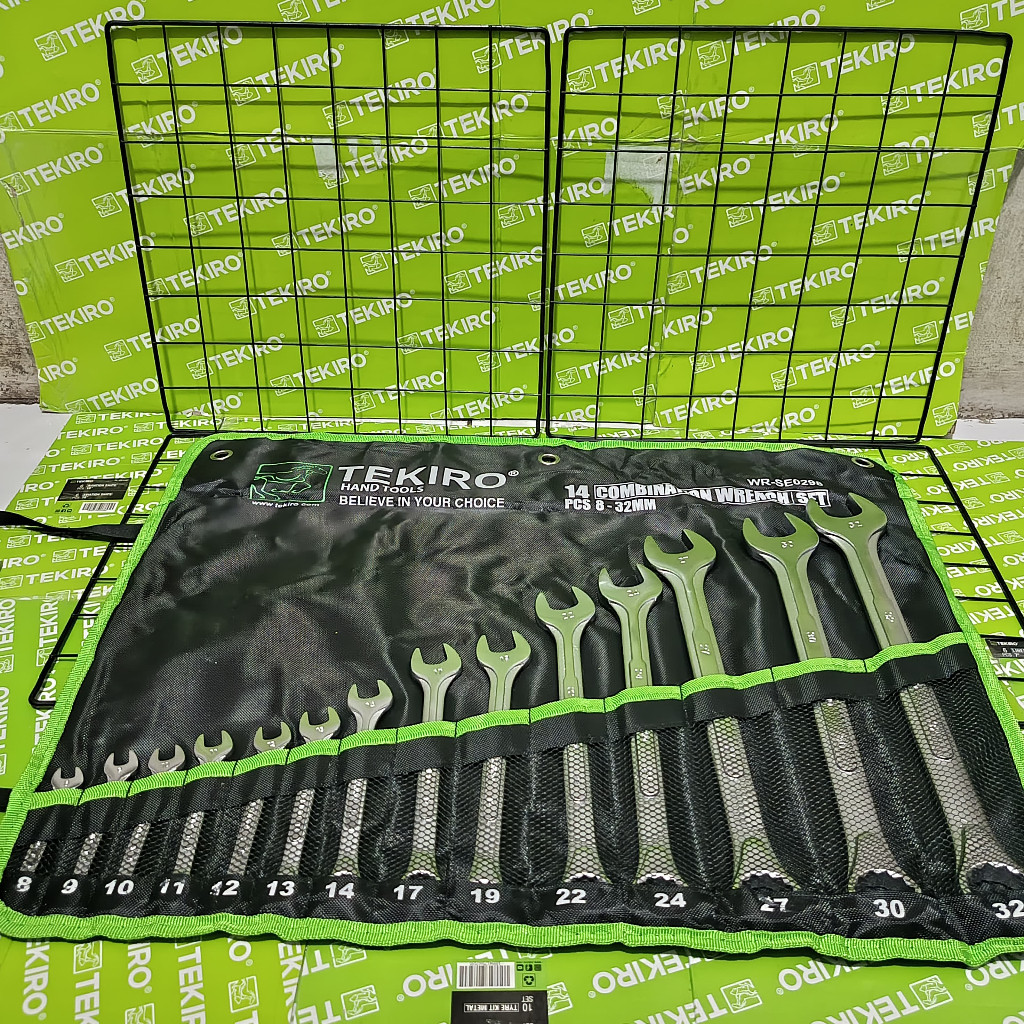 TERLARISTEKIRO Kunci Ring Pas set 8-32mm / Ring Pas 14Pcs / Kunci pas ring 8-32 Mm