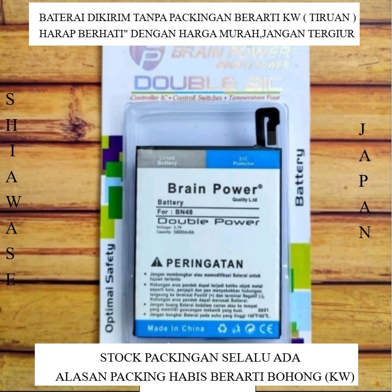 BATERAI XIAOMI NOTE 6 PRO BN48 BN 48 DOBEL POWER BATU BATRE DOUBLE POWER REAL