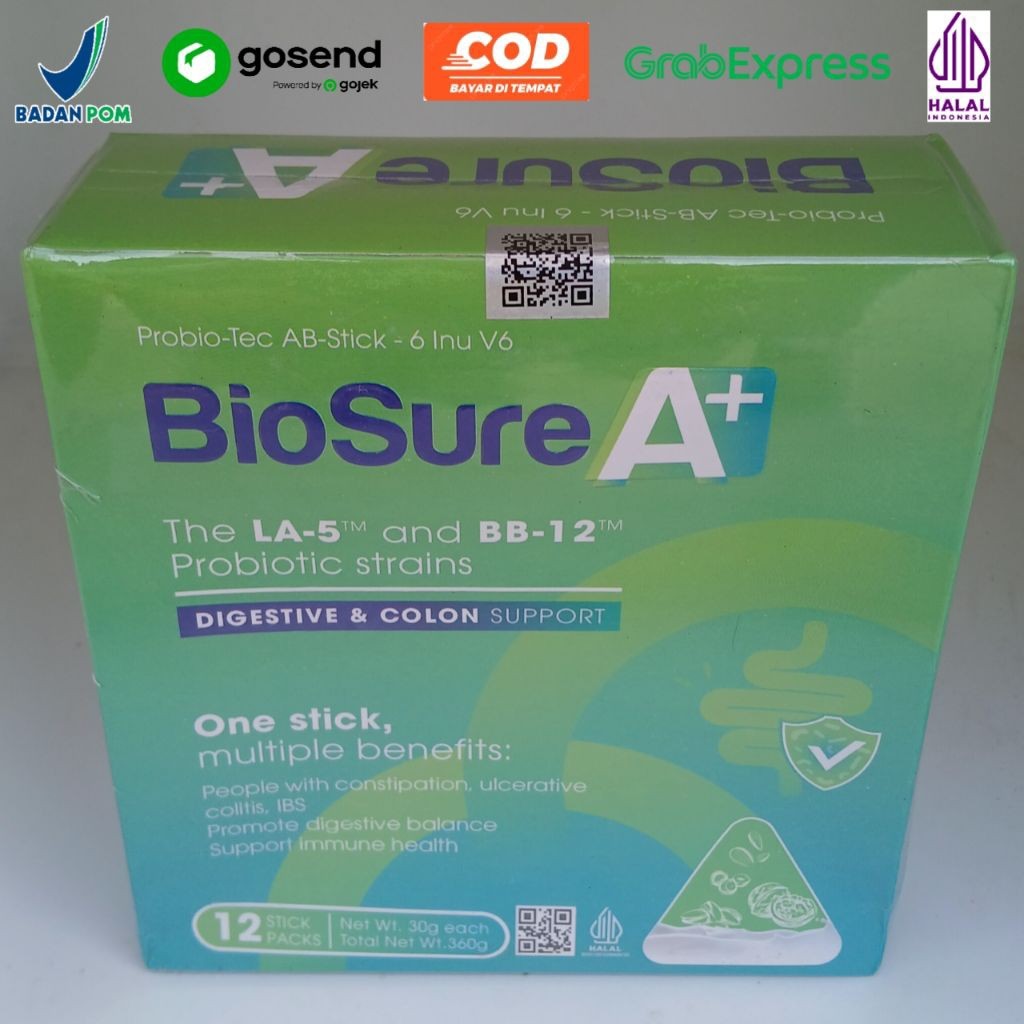 

BIOSURE A+ PROBIOTIK UNTUK KESEHATAN USUS DAN MEMPERBAIKI KESEHATAN LAMBUNG