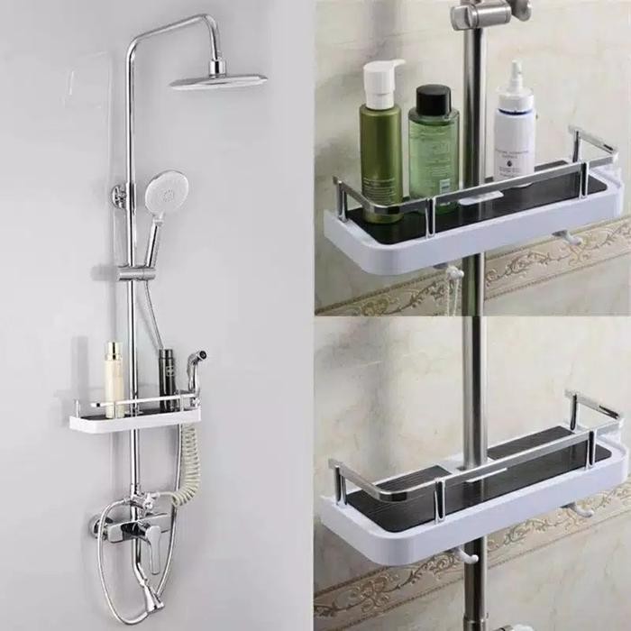 

Rak Shower Tempat Sabun Dll / Shower Soap Rack - Putih