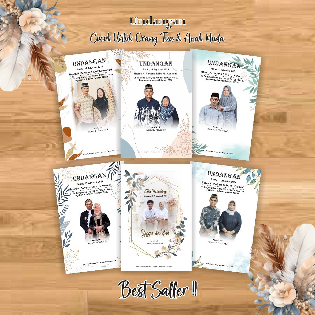 Undangan Pernikahan/Ngunduh Mantu Lipat 2