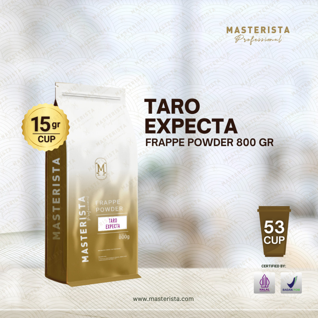 

Bubuk Minuman Masterista Taro 800gr / Bubuk Minuman Rasa Taro / Bubuk Taro Frappe
