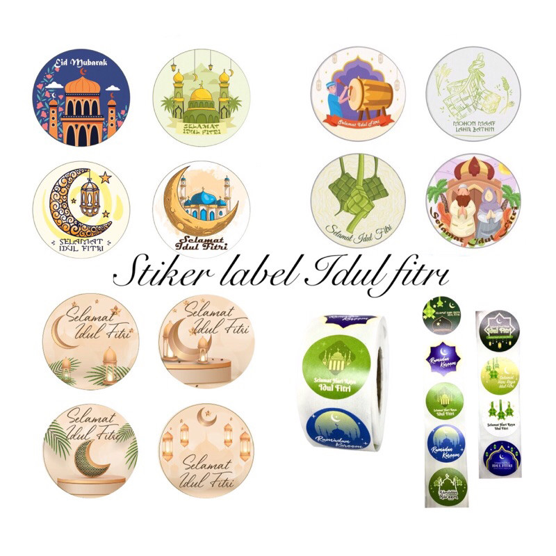 

TERLARIS Stiker Label idul Fitri eid mubarak Segel Kecil Besar Terimakasih/Stiker idul Fitri eid mubarak Thank you Murah Craft Parcel Paket label Packing parcel