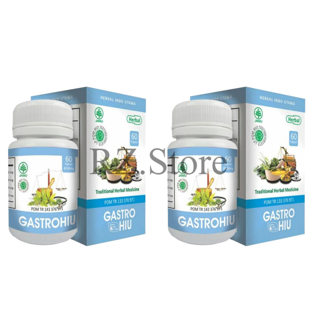 2 PCS GastroHiu Gastro Hiu Kapsul Herbal – Membantu Meringankan Gangguan Lambung & Perut Kembung