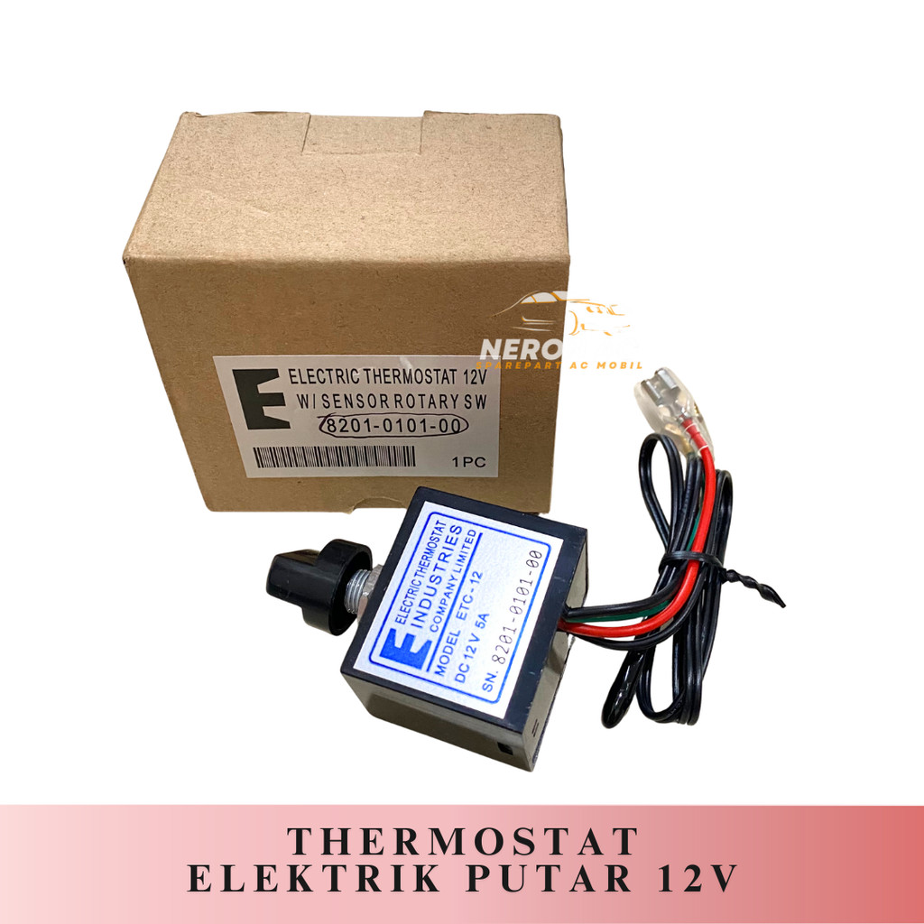 THERMOSTAT AC MOBIL DIGITAL ELEKTRIK UNIVERSAL 12 VOLT 12V PUTAR FORMULA