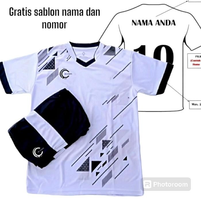 Best Seller Kaos Bola Dewasa Gratis sablon Nama dan nomor punggung Jersey arema Sport rrq jers i - p
