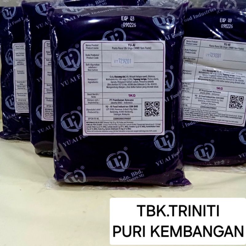 

SELAI ISIAN ROTI YU AI UBI UNGU 1KG