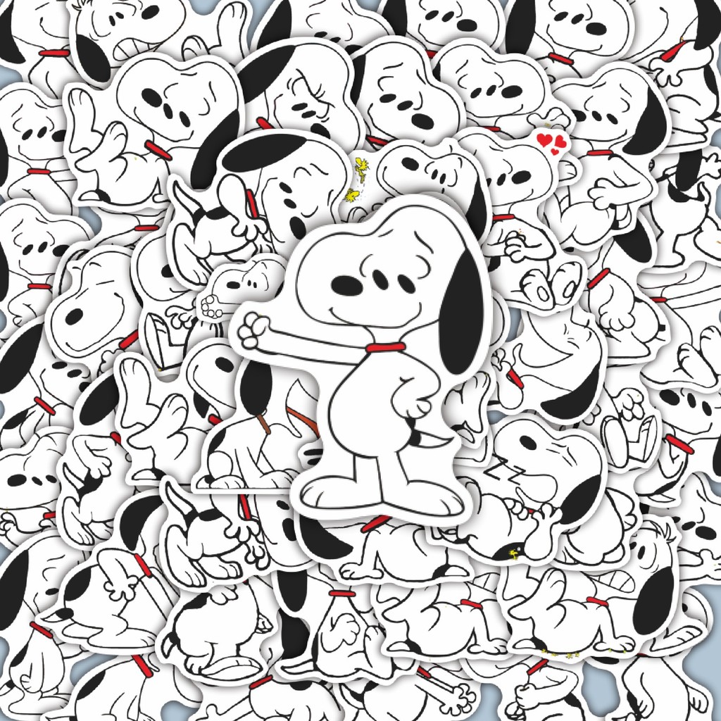 

100PCS Lucu Stiker Kartun Soopy V54 Stiker Aesthetic Stiker Anti Air Stikers Berperekat Waterproof sticker decal buat Motor Helm Buku Journal Koper Casing HP Laptop Botol Minum Hadiah anak