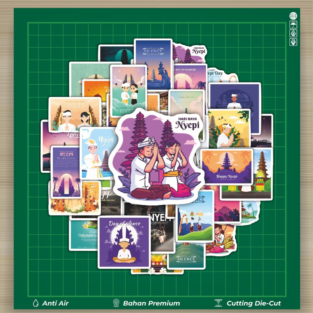

HOT 50 PCS STIKER Stiker Tema Nyepi V1 Stiker Fashion Cars Decal Dingin Kartu Album Custom Vinyl Anti Air- Sticker Aesthetic Buku Journal Koper Casing HP Tablet Laptop Helm Motor Botol Minum