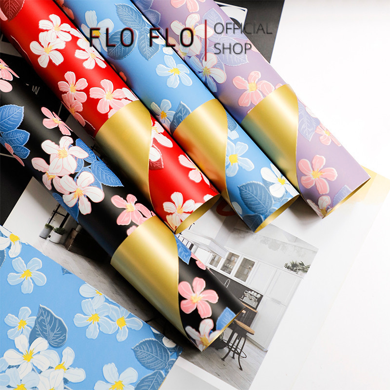 

FLO FLO - FL45 JAPAN Kertas Bunga Paper Buket Motif Cellophane