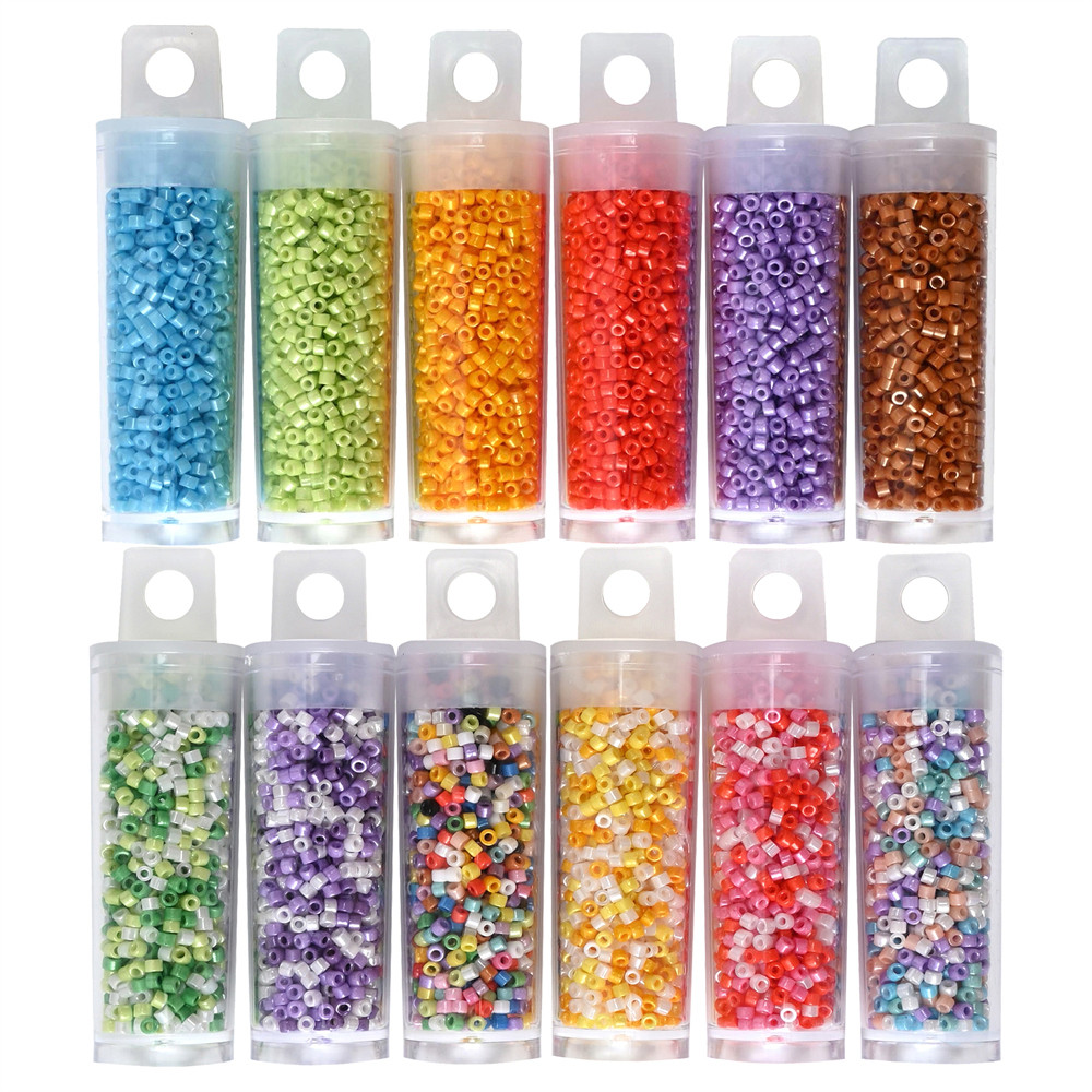 

1200 peças contas de semente de vidro japonês uniforme 2mm contas de semente para fazer jóias diy pulseira colar pequenas contas artesanais