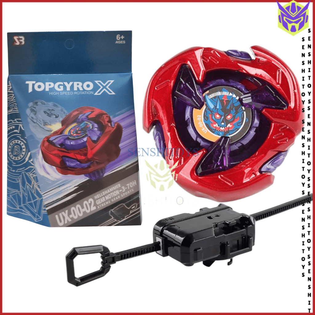 mainan gangsing topgyro x ux00-02 gear motion gangsing series x