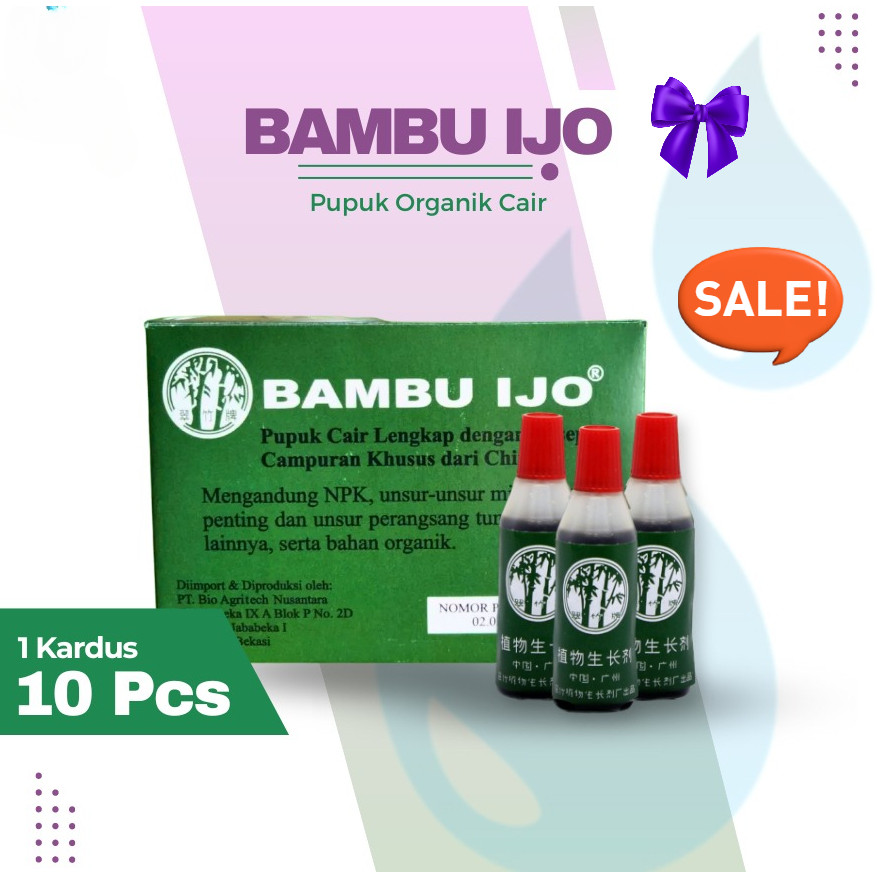 1 kotak PUPUK ORGANIK CAIR ( POC & ZPT ) BAMBU IJO Pupuk POC ZPT Bambu Ijo Organik Cair Perangsang T