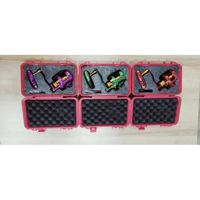 Reel WATER KILLER Pro Jigger PE 2 Left Handle - RED/GOLD