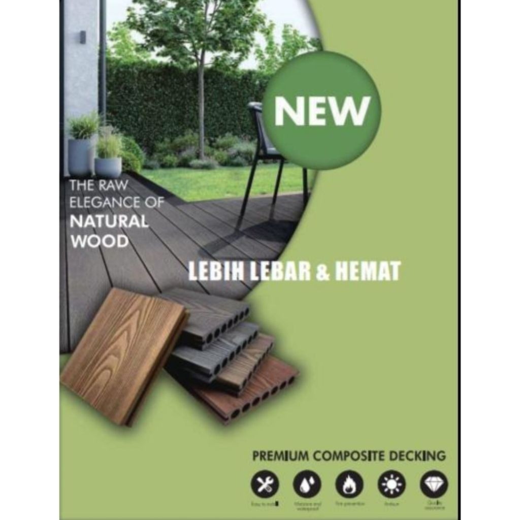 Decking WPC / Decking Premium Composite Decking / WPC Decking Champion / WPC Outdoor Dan Indoor