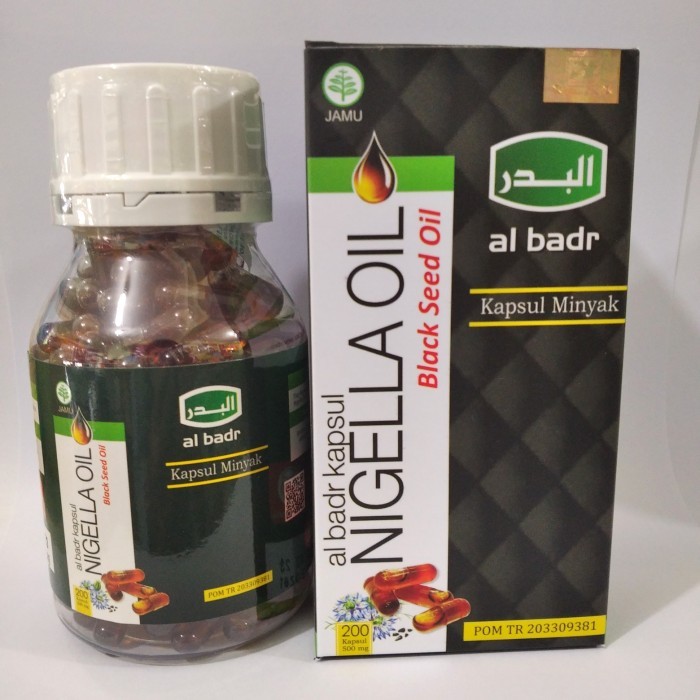 Minyak Habbatussauda Nigella Oil 200 Kapsul Al Badr Habasyi OIl Best Quality