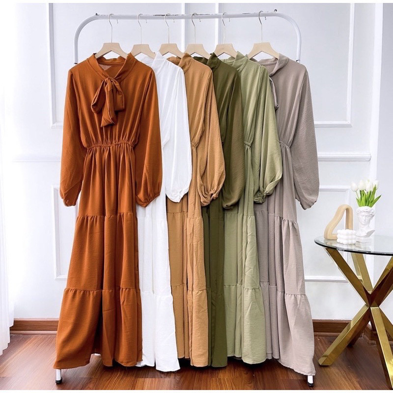 SARAH MIDI CRINKLE AIRFLOW