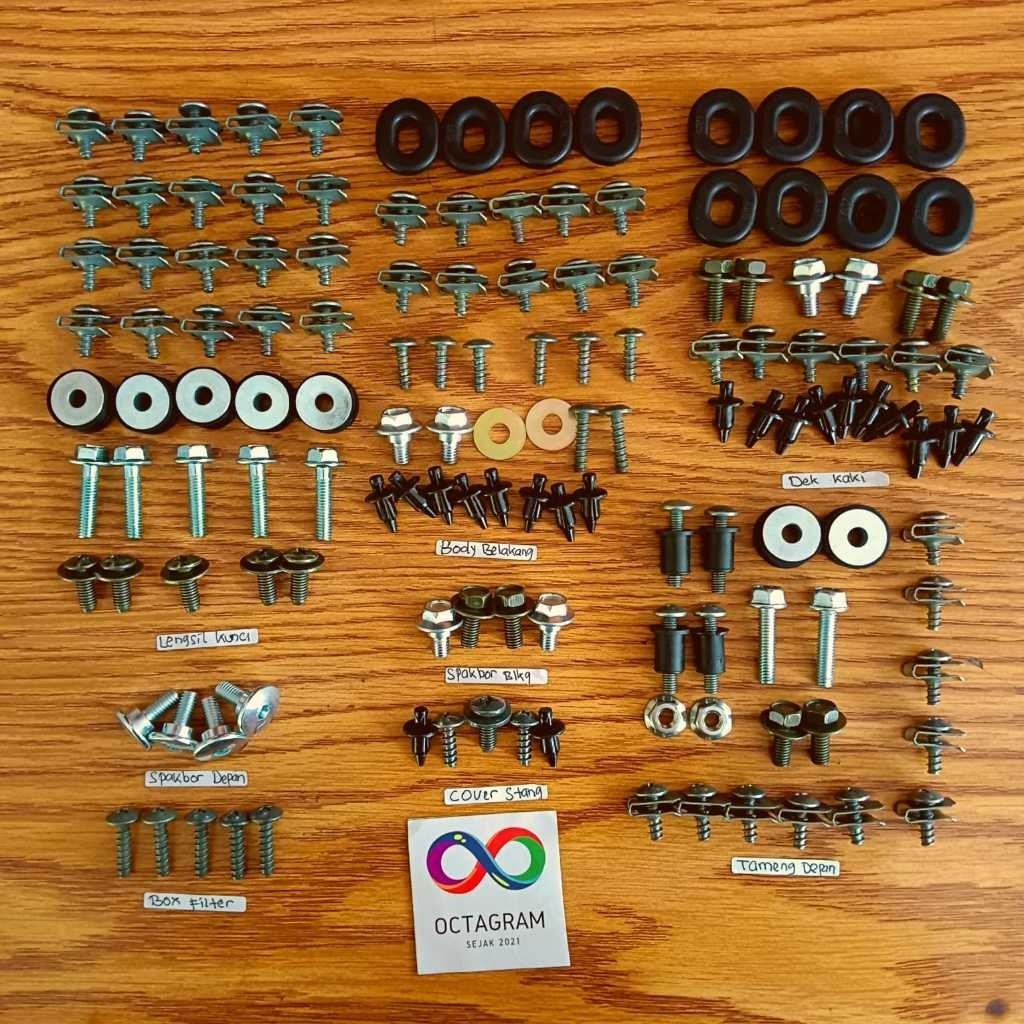 Baut Full Body nmax old /Baut Full set  Bodi nmax old 2016-2019/Buat Full Body N-MAX OLD 2016-2019