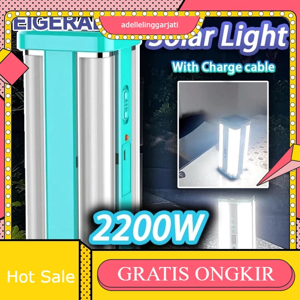 Lampu emergency tahan 24 jam / lampu case tahan 12 jam / lampu darurat led super terang Lampu Solar 