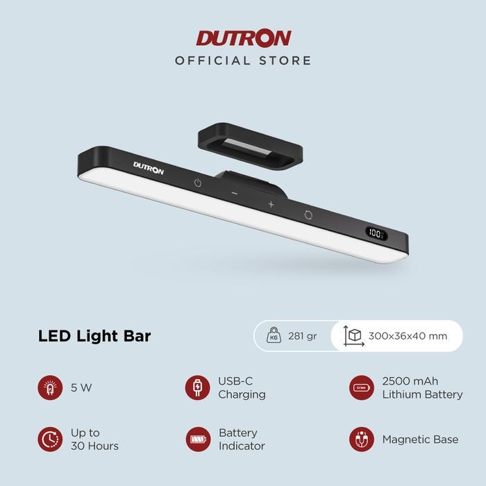 DUTRON LED Light Bar Magnetic Portable - Light Bar , Putih