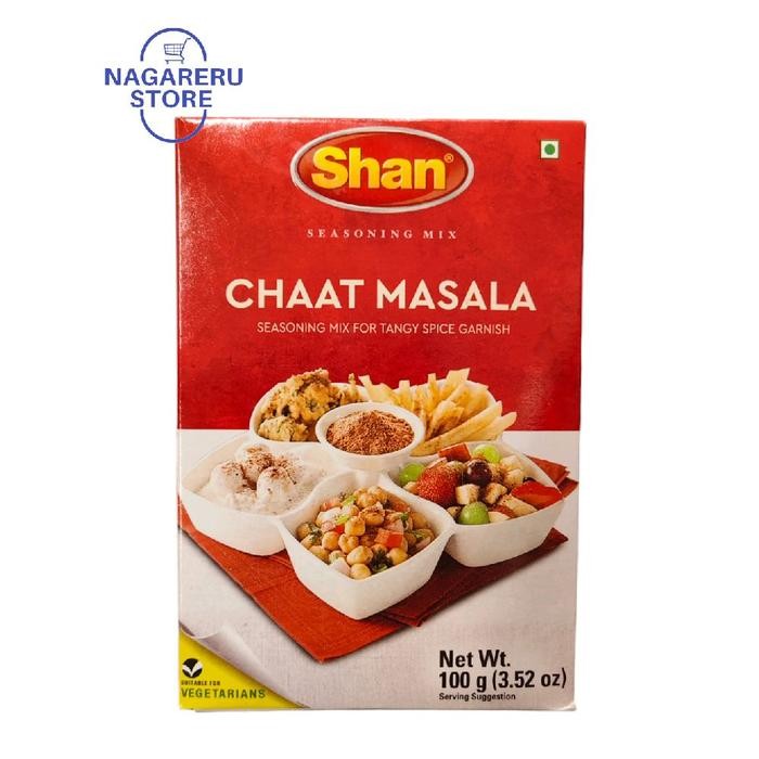 

Shan chaat masala seasoning mix for tangy spice garnish 100gr