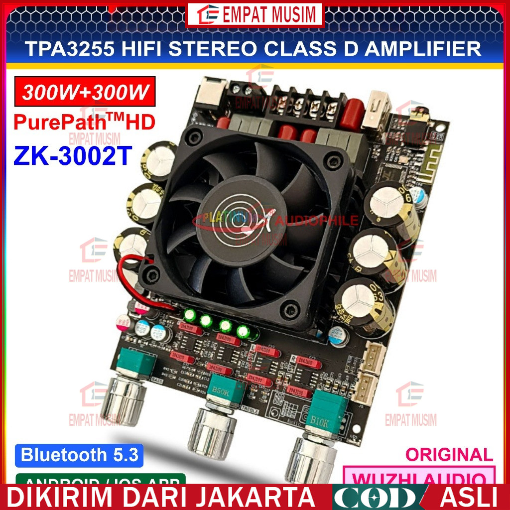 TPA3255 Hifi Subwoofer Amplifier 600W Class D ZK-6001